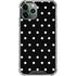 Black and White Polka Dots iPhone 11 Pro Max Clear Case