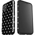 Black and White Polka Dots iPhone 11 Pro Max Impact Case