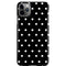 Black and White Polka Dots iPhone 11 Pro Max Lite Case