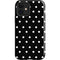 Black and White Polka Dots iPhone 12 Impact Case