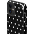 Black and White Polka Dots iPhone 12 Impact Case