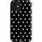 Black and White Polka Dots iPhone 12 Mini Impact Case