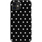 Black and White Polka Dots iPhone 12 Mini Lite Case