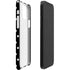 Black and White Polka Dots iPhone 12 Mini Lite Case