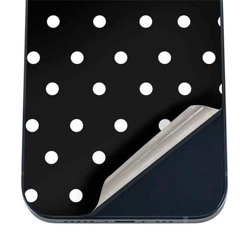 Black and White Polka Dots iPhone 12 Mini Skin