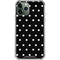 Black and White Polka Dots iPhone 12 Pro Clear Case