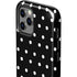 Black and White Polka Dots iPhone 12 Pro Impact Case