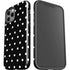 Black and White Polka Dots iPhone 12 Pro Impact Case