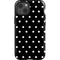 Black and White Polka Dots iPhone 13 Impact Case
