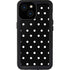 Black and White Polka Dots iPhone 13 Mini Waterproof Case