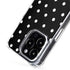 Black and White Polka Dots iPhone 13 Pro MagSafe Case
