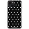 Black and White Polka Dots iPhone 14 Clear Case