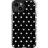 Black and White Polka Dots iPhone 14 Plus Impact Case