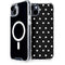Black and White Polka Dots iPhone 14 MagSafe Case