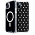 Black and White Polka Dots iPhone 14 MagSafe Case