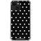 Black and White Polka Dots iPhone 14 Plus Clear Case