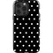 Black and White Polka Dots iPhone 14 Pro Impact Case