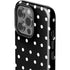 Black and White Polka Dots iPhone 15 Pro Impact Case