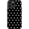 Black and White Polka Dots iPhone 15 Pro Max Impact Case