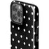 Black and White Polka Dots iPhone 15 Pro Max Impact Case