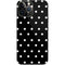 Black and White Polka Dots iPhone 14 Pro Max Skin