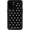 Black and White Polka Dots iPhone 14 Pro Max Waterproof Case