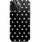Black and White Polka Dots iPhone 14 Pro Skin