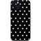 Black and White Polka Dots iPhone 14 Skin