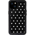 Black and White Polka Dots iPhone 15 Plus Waterproof Case
