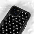 Black and White Polka Dots iPhone 15 Plus Waterproof Case