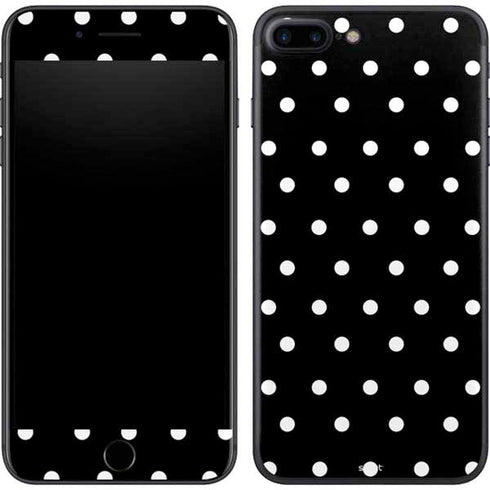 Black and White Polka Dots iPhone 7 Plus Skin