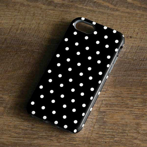 Black and White Polka Dots iPhone 7 Pro Case