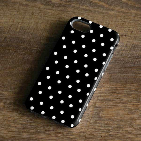 Black and White Polka Dots iPhone 8 Pro Case