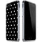 Black and White Polka Dots iPhone SE (2nd & 3rd Gen) Clear Case