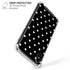 Black and White Polka Dots iPhone XS Max Clear Case