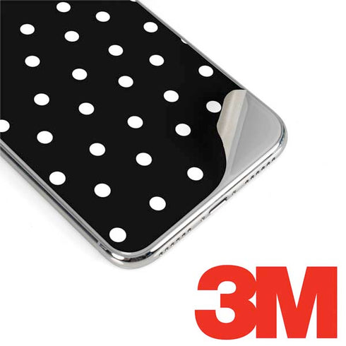 Black and White Polka Dots iPhone XS Max Skin