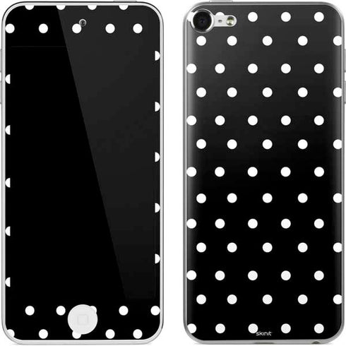 Black and White Polka Dots Apple iPod Skin