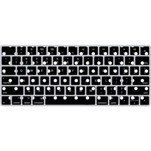Black and White Polka Dots Magic Keyboard Skin