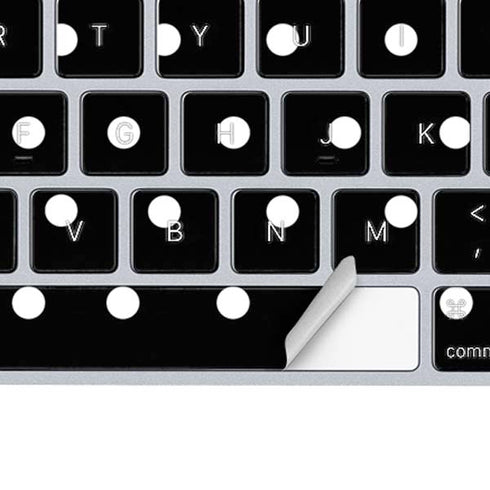 Black and White Polka Dots Magic Keyboard Skin