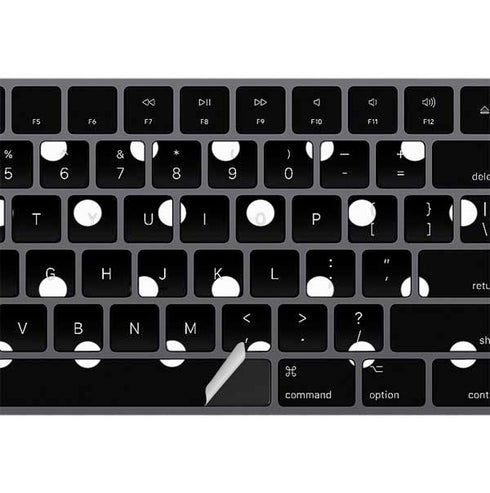 Black and White Polka Dots Magic Keyboard with Numeric Keypad Skin