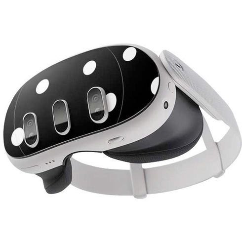 Black and White Polka Dots Meta Quest 3 Skin
