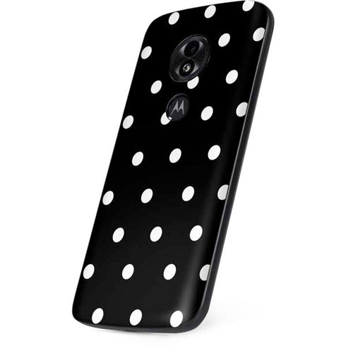 Black and White Polka Dots Moto E5 Play Skin