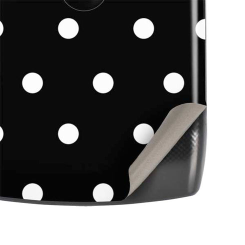 Black and White Polka Dots Motorola RAZR Skin