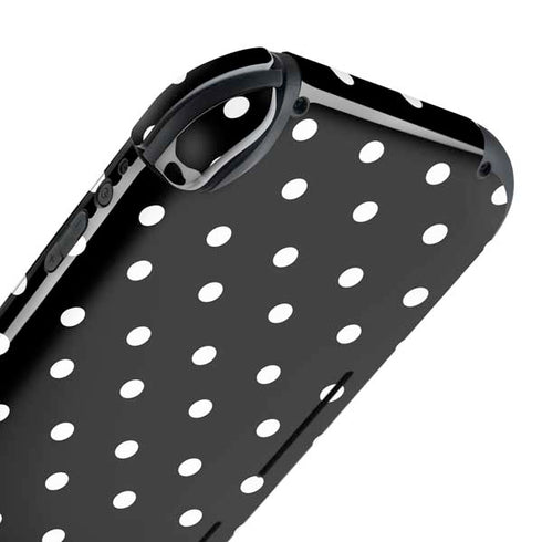 Black and White Polka Dots Nintendo Switch Lite Skin