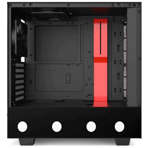 Black and White Polka Dots NZXT H510 Compact ATX Mid-Tower Case Skin