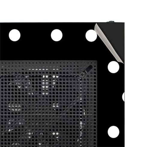 Black and White Polka Dots NZXT H510 Compact ATX Mid-Tower Case Skin