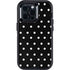 Black and White Polka Dots Otterbox Defender iPhone Skin