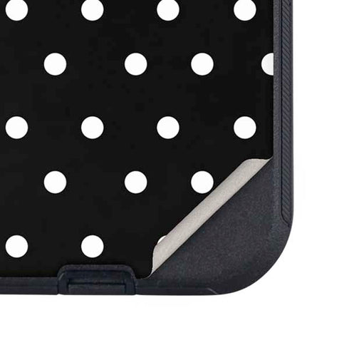 Black and White Polka Dots Otterbox Defender iPhone Skin