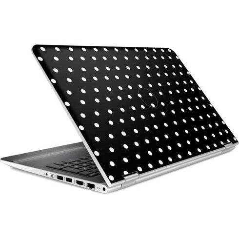 Black and White Polka Dots HP Pavilion Skin