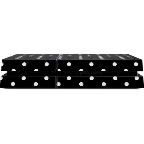 Black and White Polka Dots PS4 Console Skin